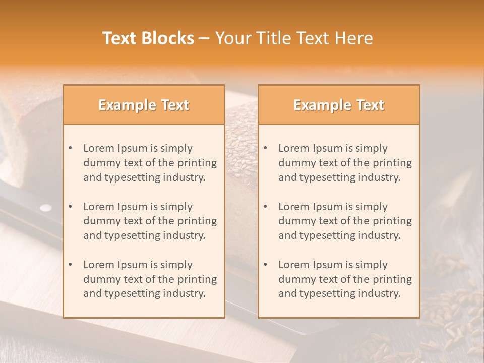 Bakery Food Traditional PowerPoint Template
