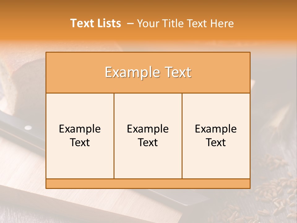 Bakery Food Traditional PowerPoint Template