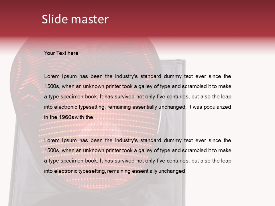 Regulate Yellow Red PowerPoint Template