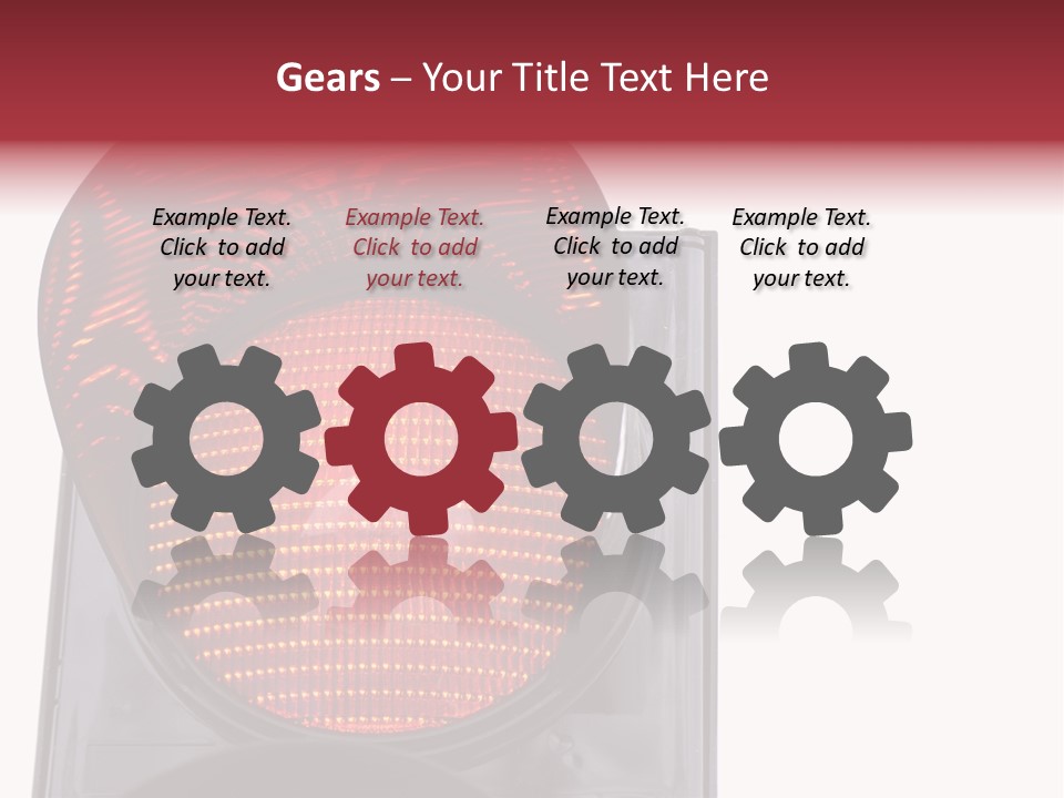 Regulate Yellow Red PowerPoint Template