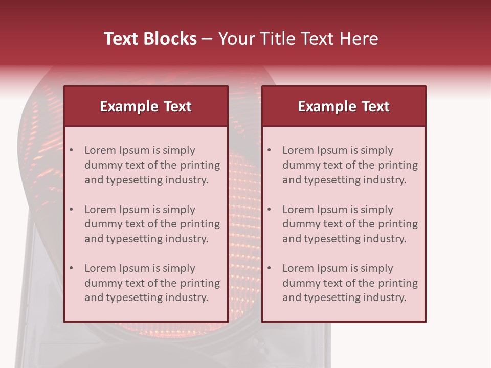 Regulate Yellow Red PowerPoint Template