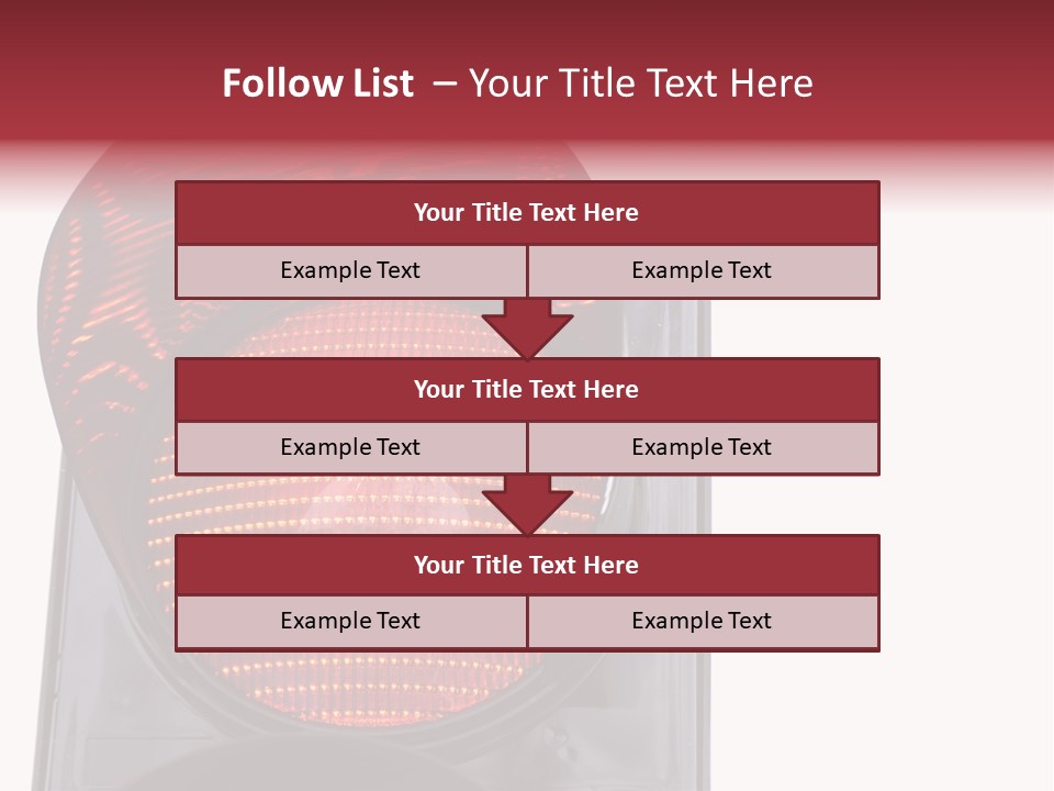 Regulate Yellow Red PowerPoint Template