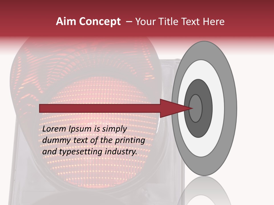 Regulate Yellow Red PowerPoint Template