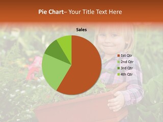 Blond Preschooler Holding PowerPoint Template