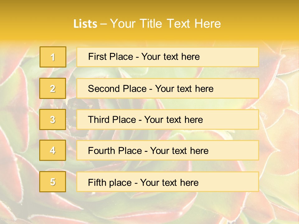 Cacti Cactus Ornamental PowerPoint Template
