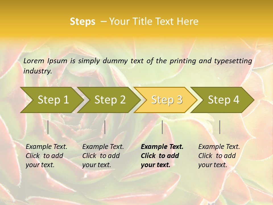 Cacti Cactus Ornamental PowerPoint Template