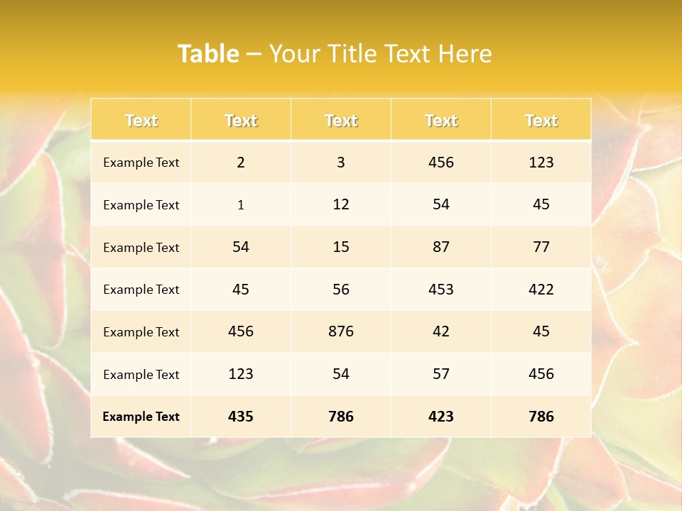 Cacti Cactus Ornamental PowerPoint Template