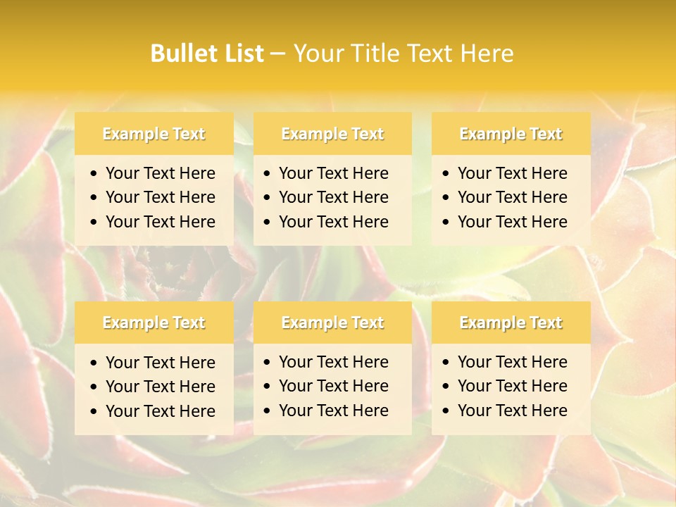 Cacti Cactus Ornamental PowerPoint Template