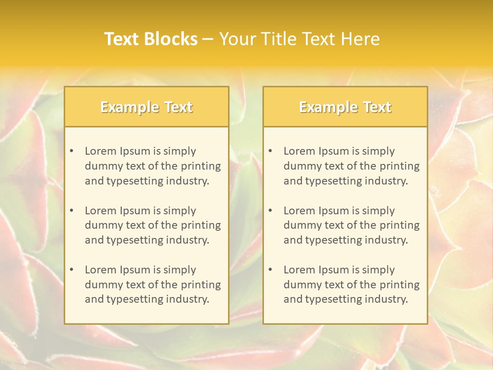 Cacti Cactus Ornamental PowerPoint Template
