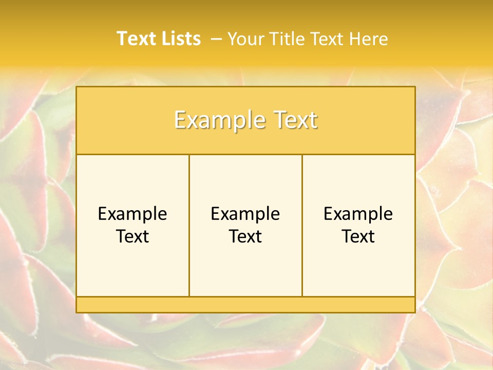 Cacti Cactus Ornamental PowerPoint Template