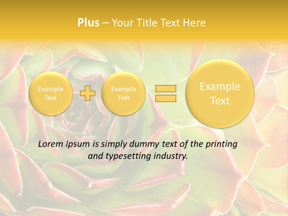 Cacti Cactus Ornamental PowerPoint Template