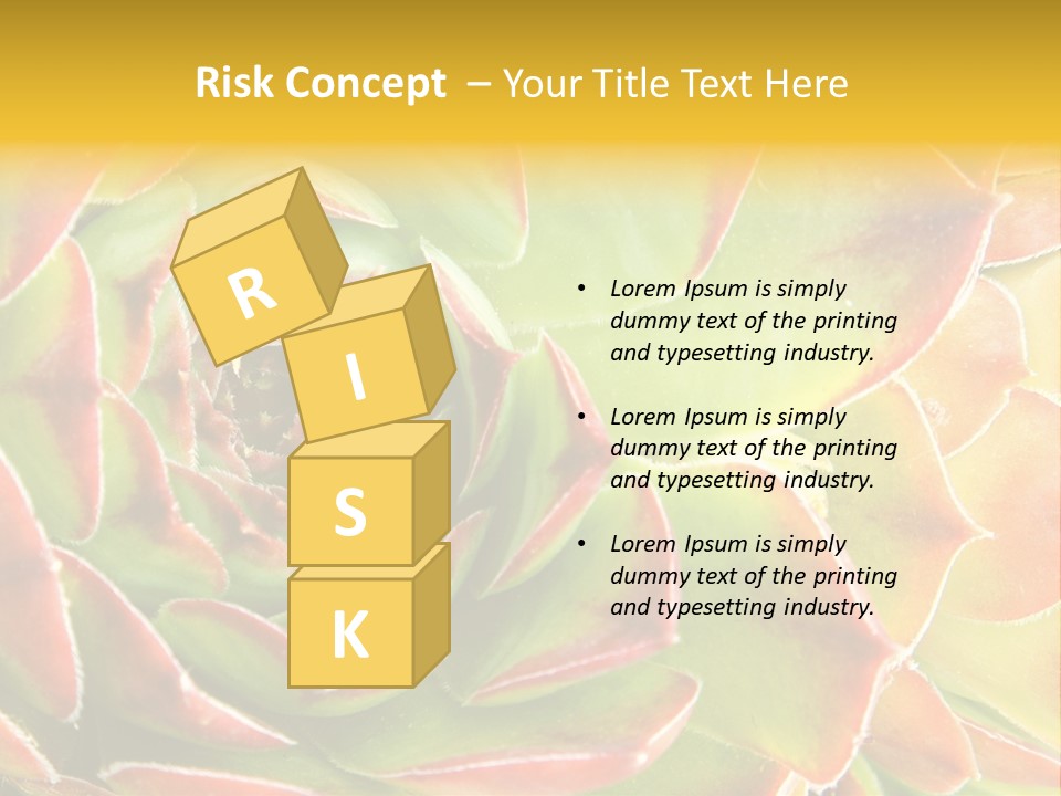 Cacti Cactus Ornamental PowerPoint Template