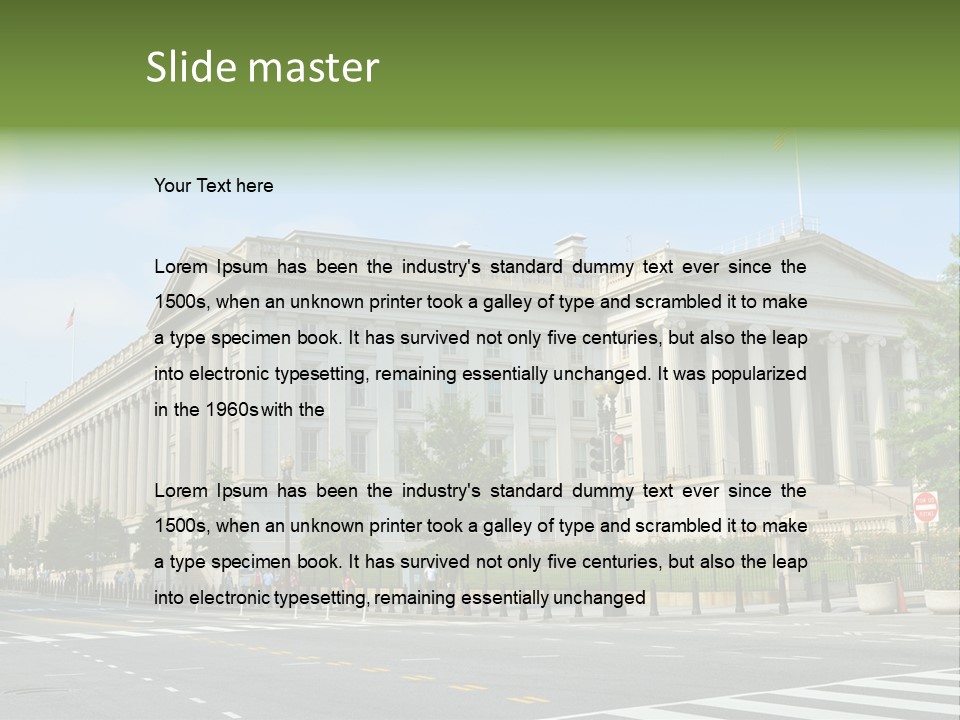 District Public Washington PowerPoint Template