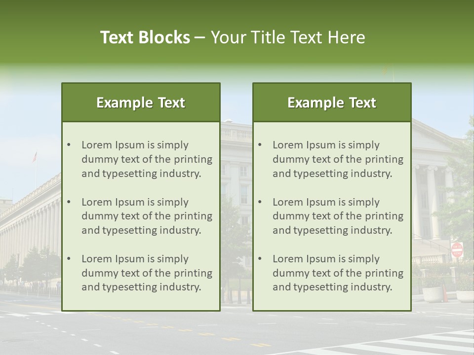 District Public Washington PowerPoint Template