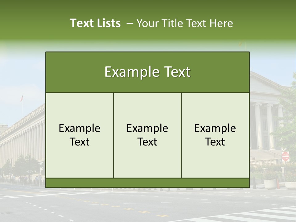 District Public Washington PowerPoint Template