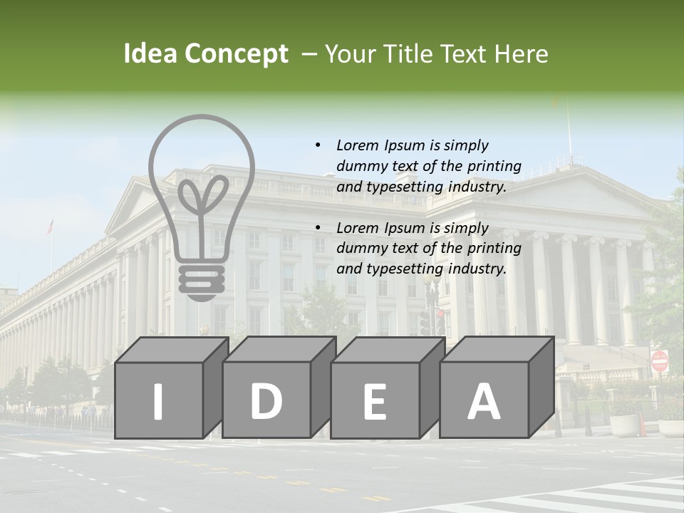 District Public Washington PowerPoint Template