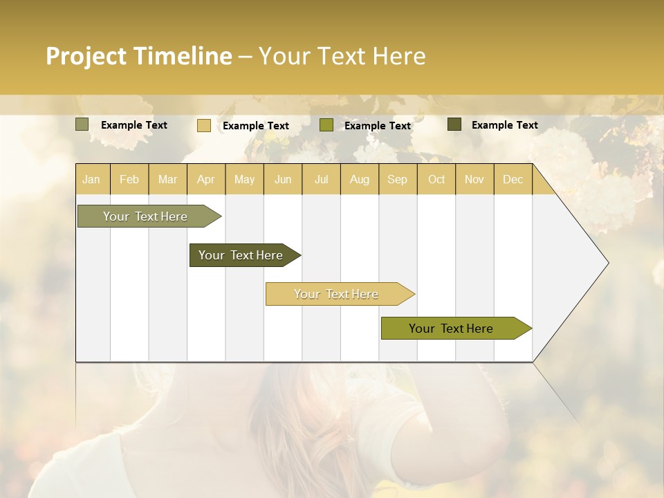 Slim Posing Girl PowerPoint Template