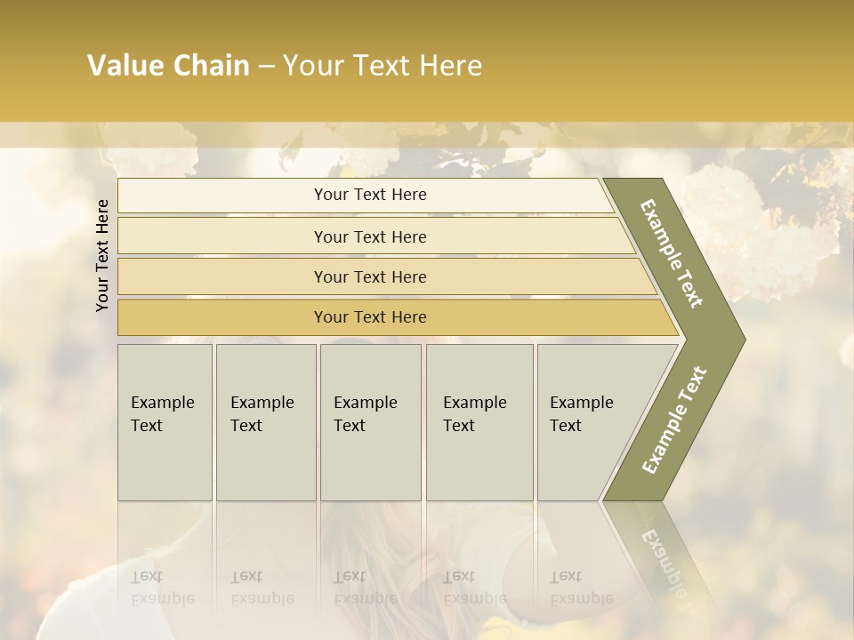 Slim Posing Girl PowerPoint Template