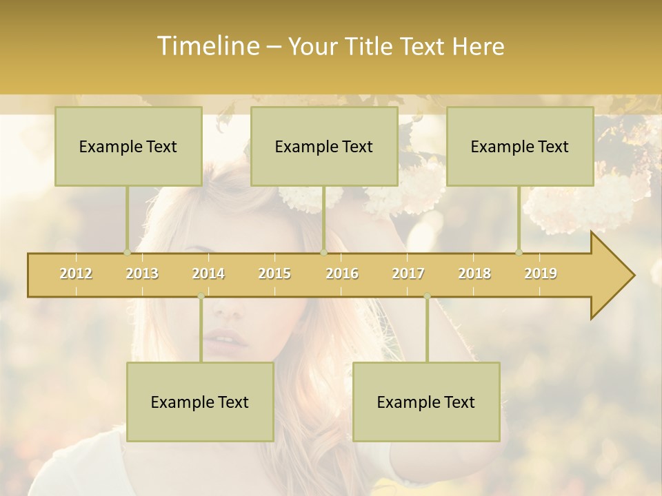 Slim Posing Girl PowerPoint Template