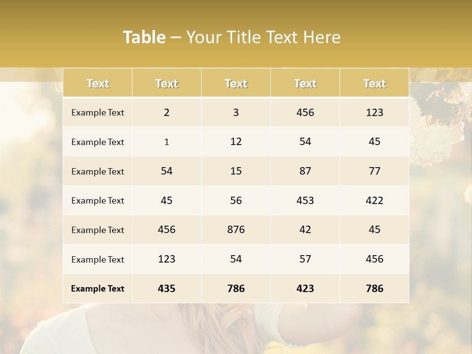 Slim Posing Girl PowerPoint Template