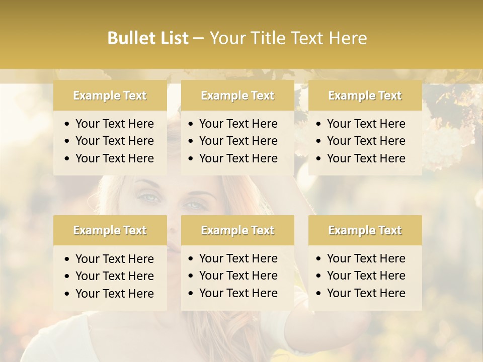 Slim Posing Girl PowerPoint Template