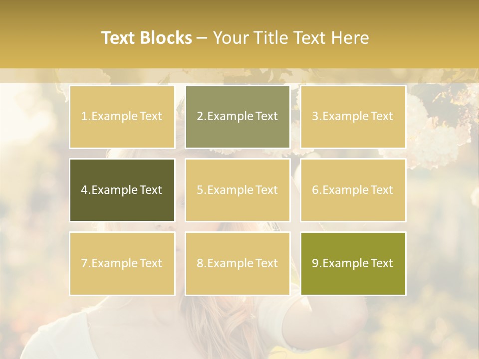 Slim Posing Girl PowerPoint Template