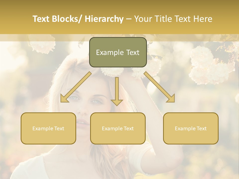 Slim Posing Girl PowerPoint Template