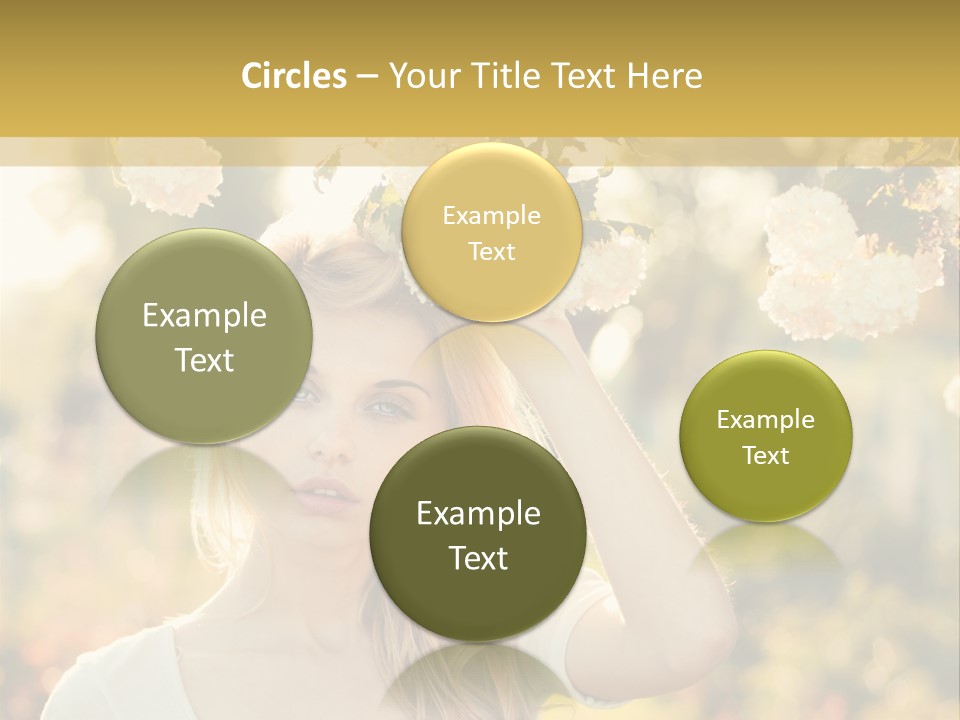 Slim Posing Girl PowerPoint Template