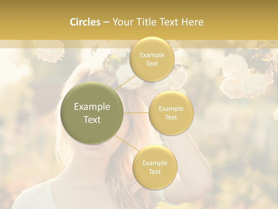 Slim Posing Girl PowerPoint Template