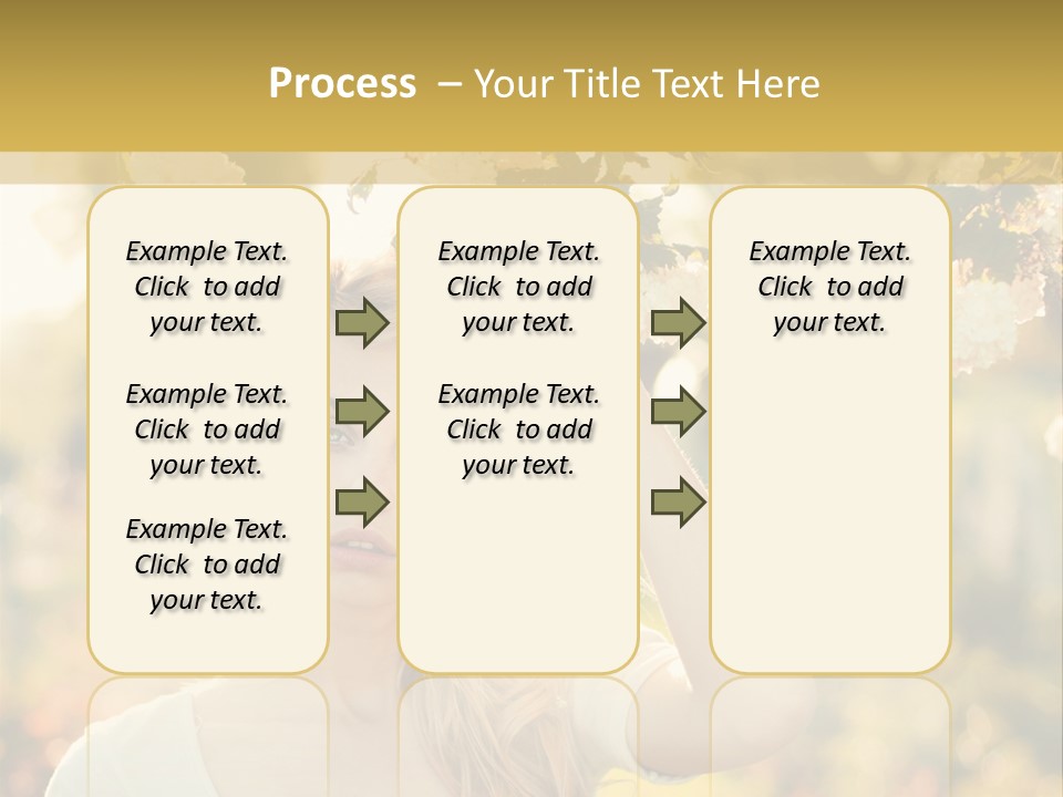 Slim Posing Girl PowerPoint Template