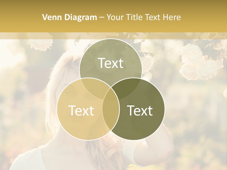 Slim Posing Girl PowerPoint Template