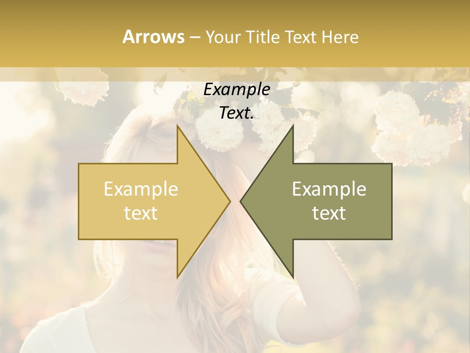 Slim Posing Girl PowerPoint Template