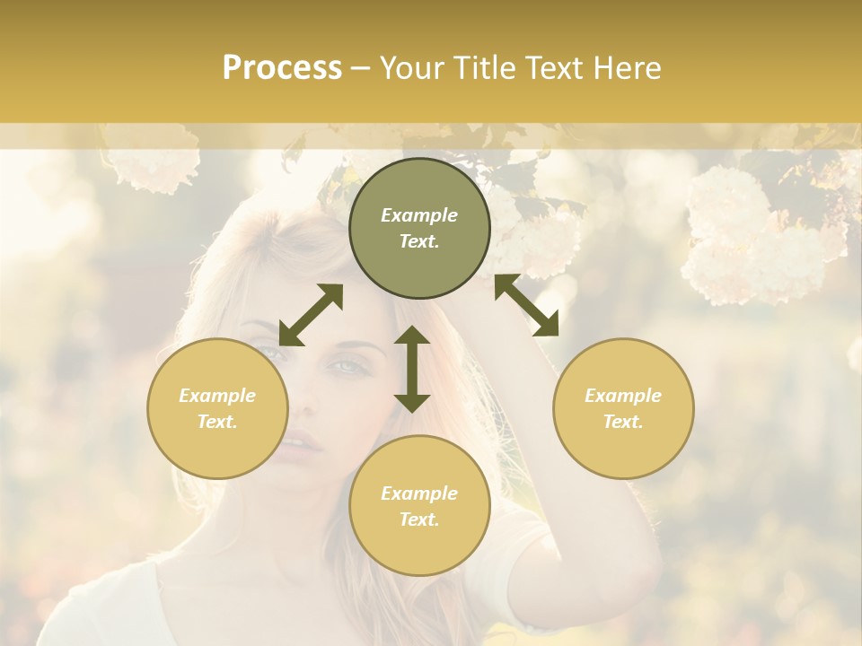 Slim Posing Girl PowerPoint Template