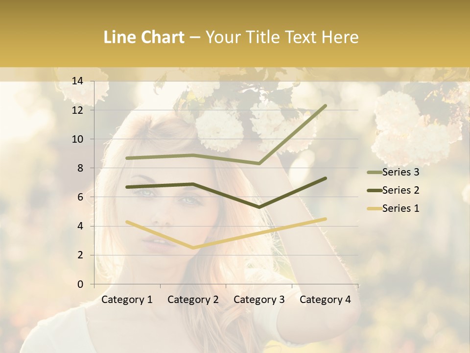 Slim Posing Girl PowerPoint Template
