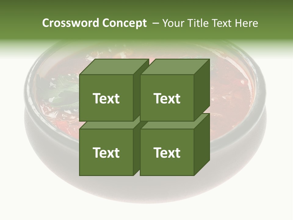 Vegetarian Tomato Parsley PowerPoint Template