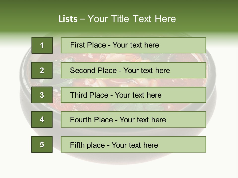 Vegetarian Tomato Parsley PowerPoint Template
