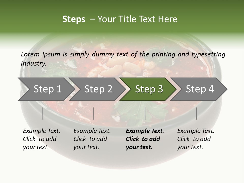 Vegetarian Tomato Parsley PowerPoint Template