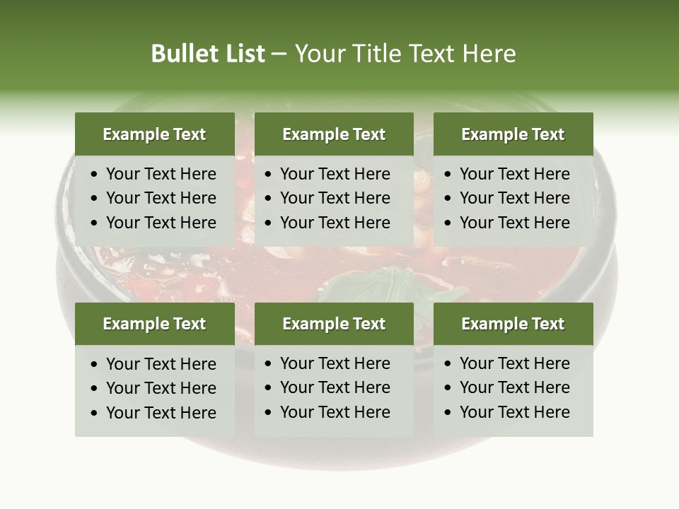 Vegetarian Tomato Parsley PowerPoint Template