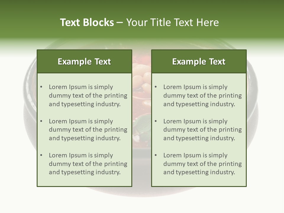 Vegetarian Tomato Parsley PowerPoint Template