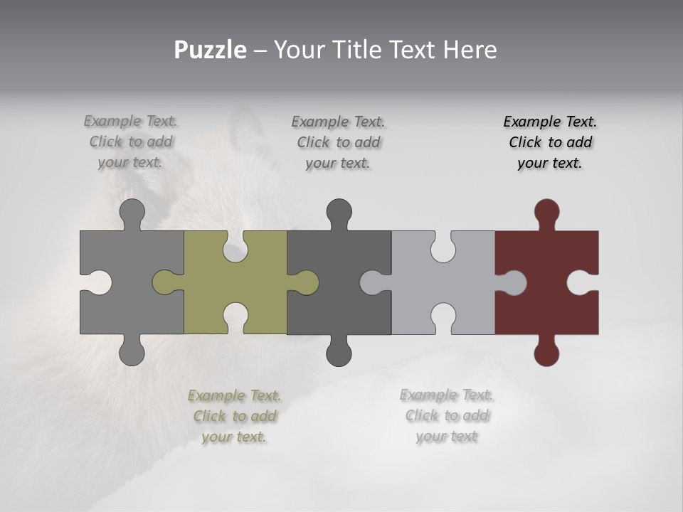 Artic Wildlife Horizontal Survival PowerPoint Template