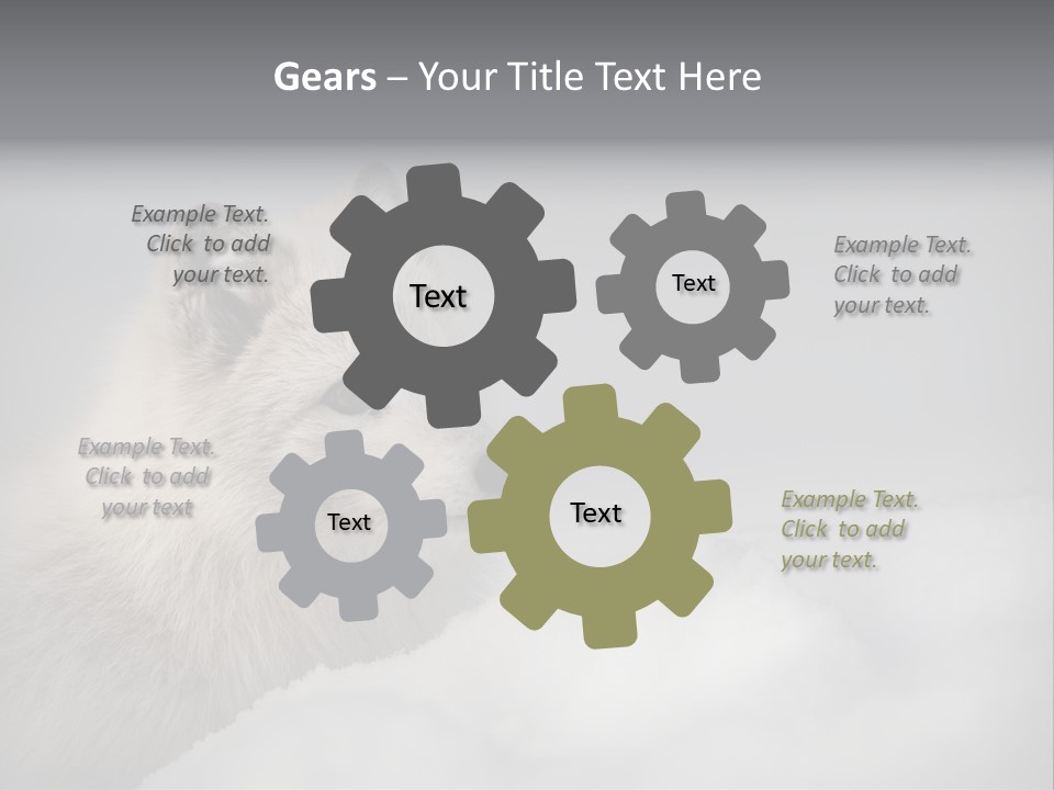 Artic Wildlife Horizontal Survival PowerPoint Template