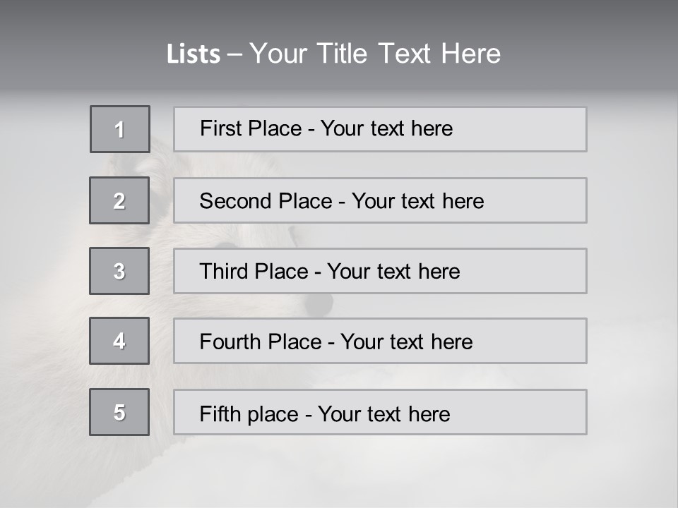 Artic Wildlife Horizontal Survival PowerPoint Template