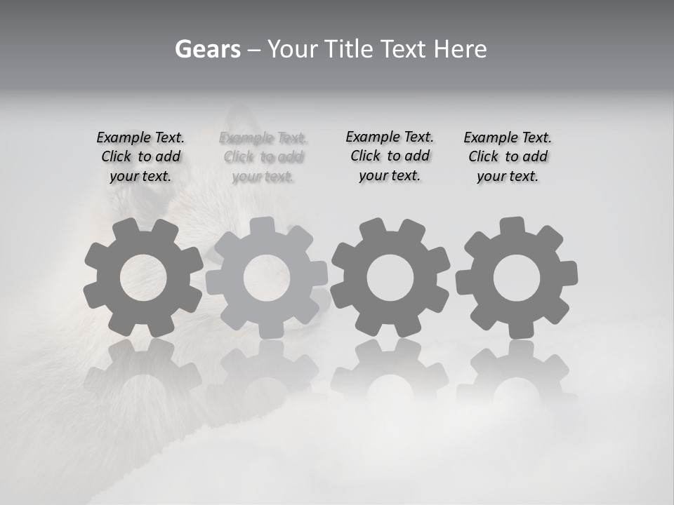 Artic Wildlife Horizontal Survival PowerPoint Template