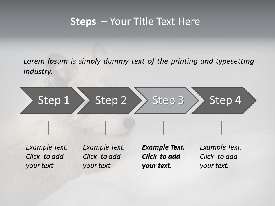 Artic Wildlife Horizontal Survival PowerPoint Template