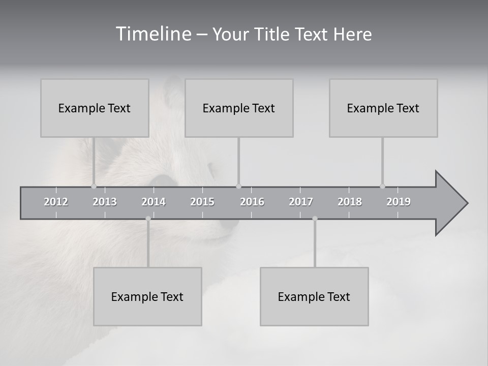 Artic Wildlife Horizontal Survival PowerPoint Template