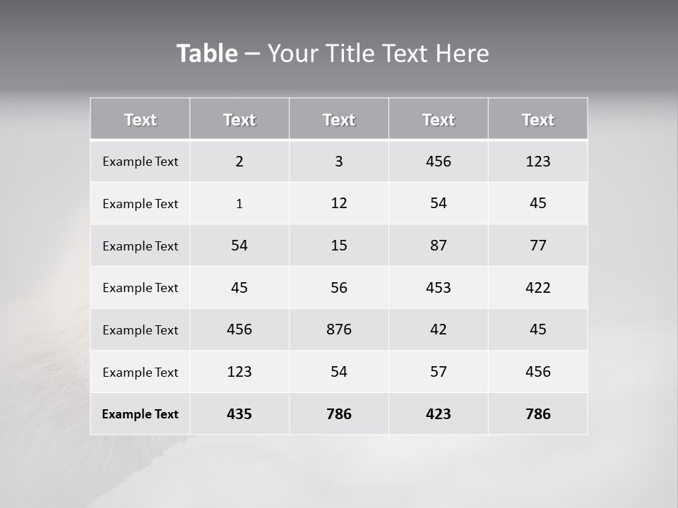 Artic Wildlife Horizontal Survival PowerPoint Template