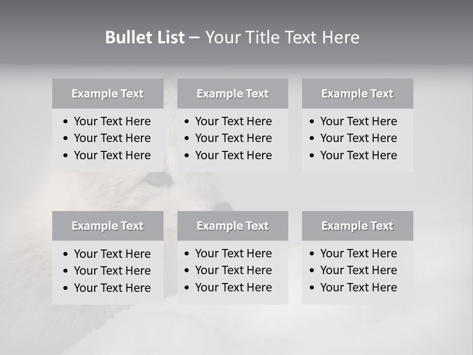 Artic Wildlife Horizontal Survival PowerPoint Template