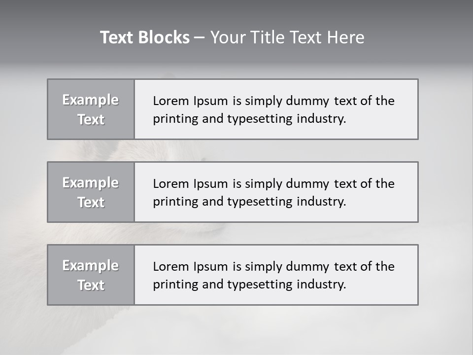Artic Wildlife Horizontal Survival PowerPoint Template