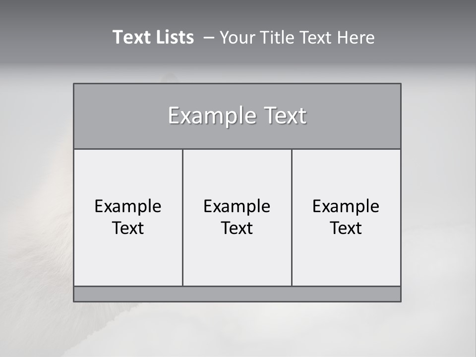 Artic Wildlife Horizontal Survival PowerPoint Template