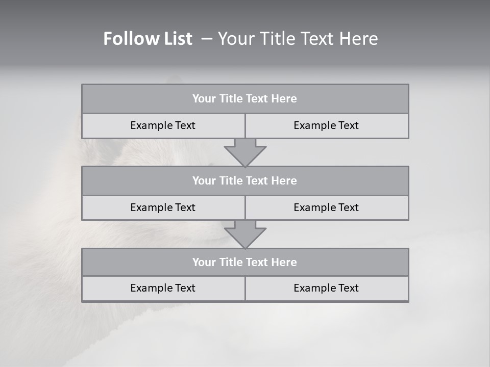 Artic Wildlife Horizontal Survival PowerPoint Template